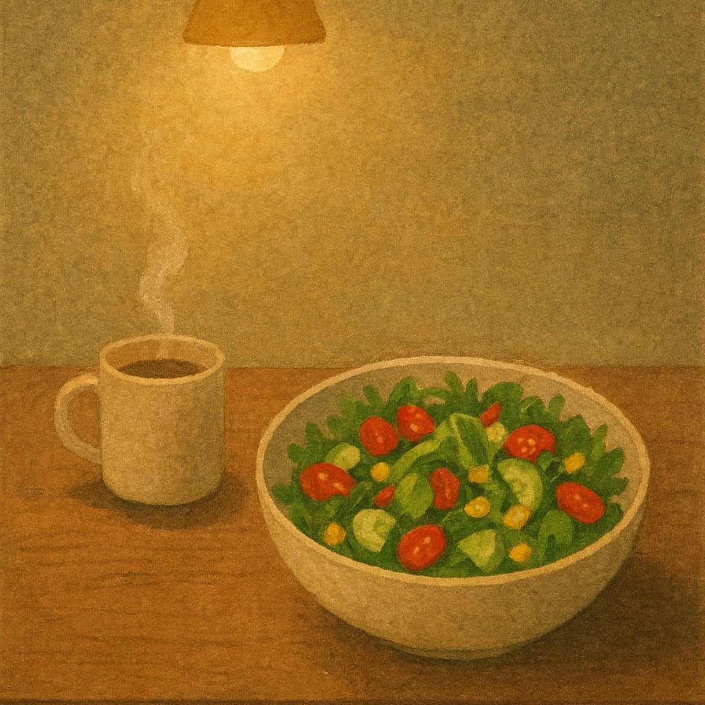 Kuchnia kolorowa jak tęcza – prosta sałatka na spokojny wieczór